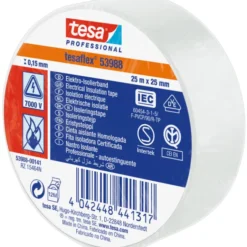 Tesa isoleringstape, hvid, 25 mm, 25 meter