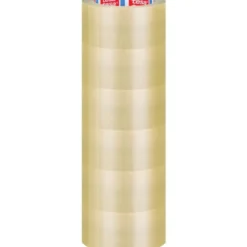 Tesa pakketape, transperant, 50 mm, 100 meter, 6 ruller