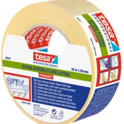 Tesa permanent dobbeltklæbende tape, 50 mm, 25 meter