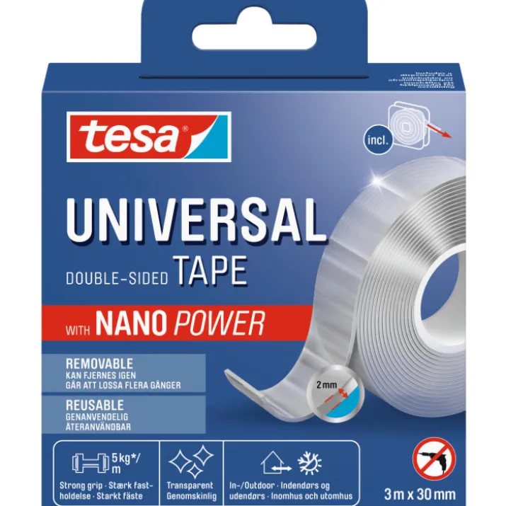 Tesa Universal Nano Power dobbeltklæbende tape