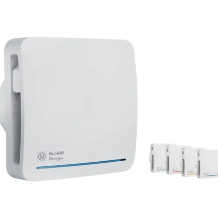 Thermex Ecoair badventilator, fugtstyring, timer, Ø100 mm, hvid