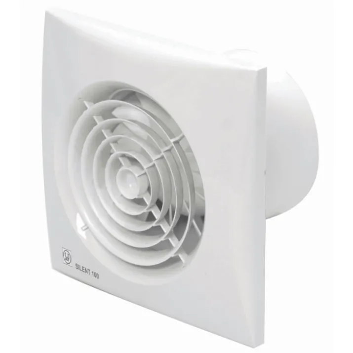 Thermex Silent 100CRIZ badventilator, timer, Ø100 mm, hvid