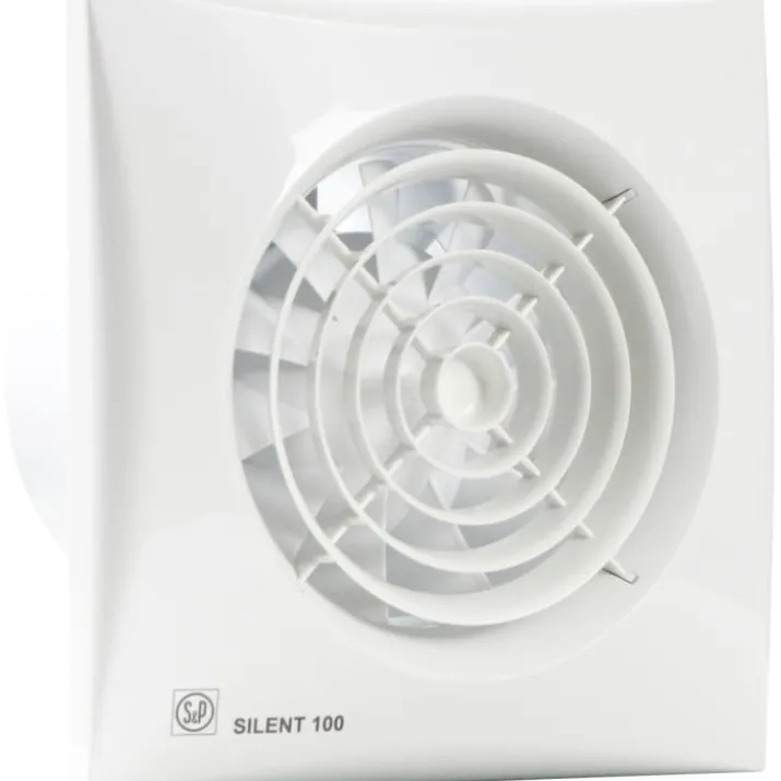 Thermex Silent 100CRZ badventilator, timer, Ø100 mm, hvid