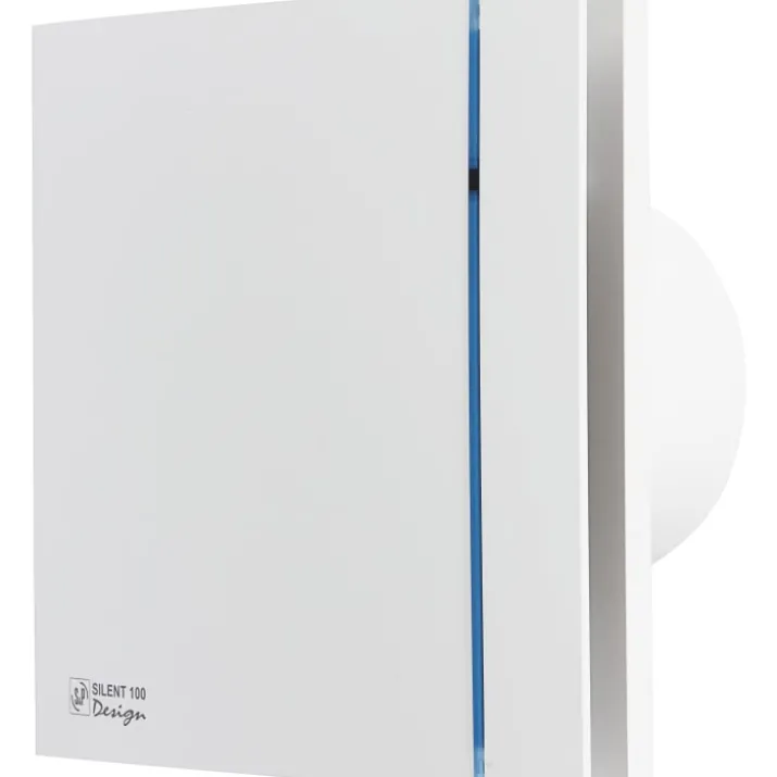 Thermex Silent 100 Design CZ badventilator, Ø100 mm, hvid