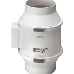 Thermex TD 350/125T kanalventilator, timer, Ø125 mm