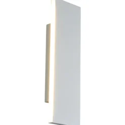Trio Lighting Concha væglampe, hvid, 28 cm