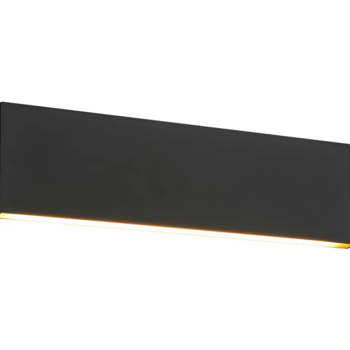 Trio Lighting Concha væglampe, sort, 28 cm