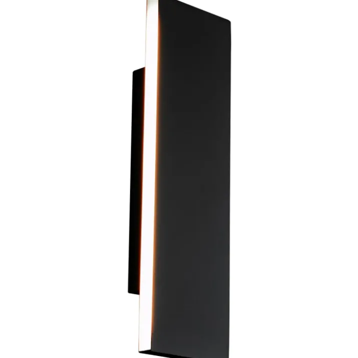 Trio Lighting Concha væglampe, sort, 28 cm