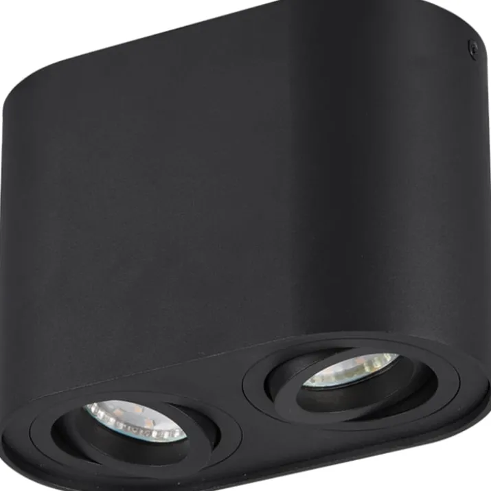 Trio Lighting Cookie påbygningsspot, 2 spots, sort