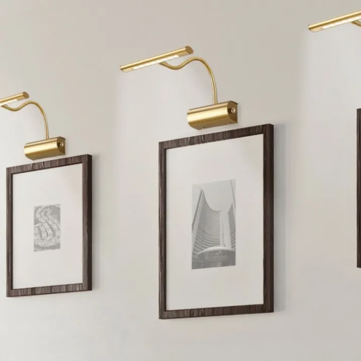 Trio Lighting Curtis væglampe, antik messing