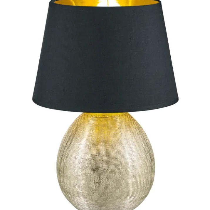 Trio Lighting Luxor bordlampe, guld, 35 cm