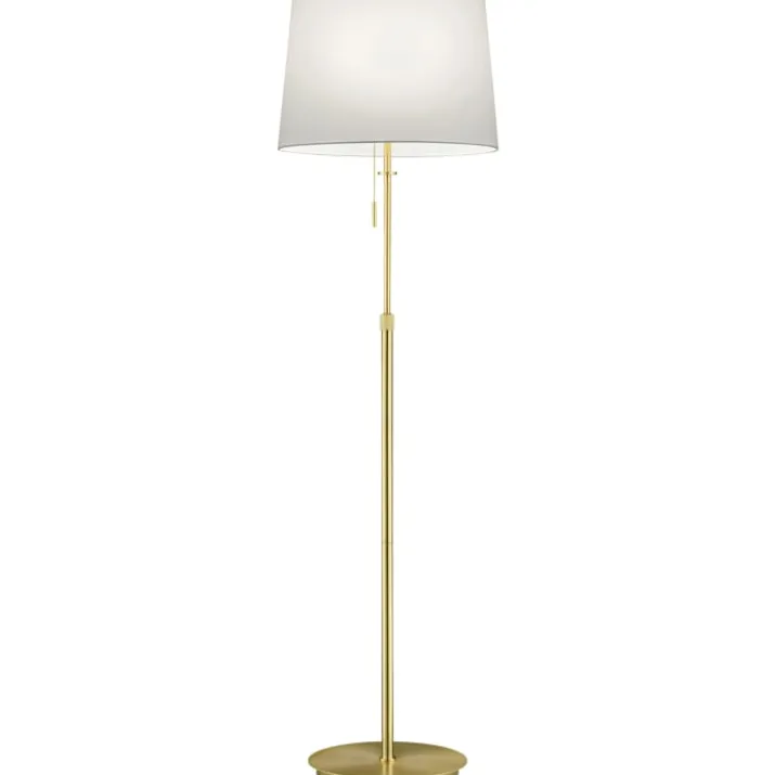 Trio Lighting Lyon gulvlampe, messing