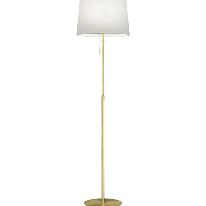 Trio Lighting Lyon gulvlampe, messing