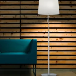 Trio Lighting Lyon gulvlampe, stål