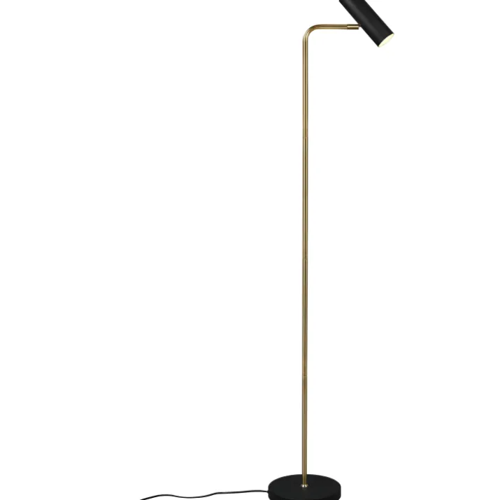 Trio Lighting Marley gulvlampe, messing