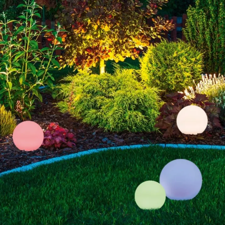 Trio Lighting Melo solcelle bedlampe, Ø28 cm