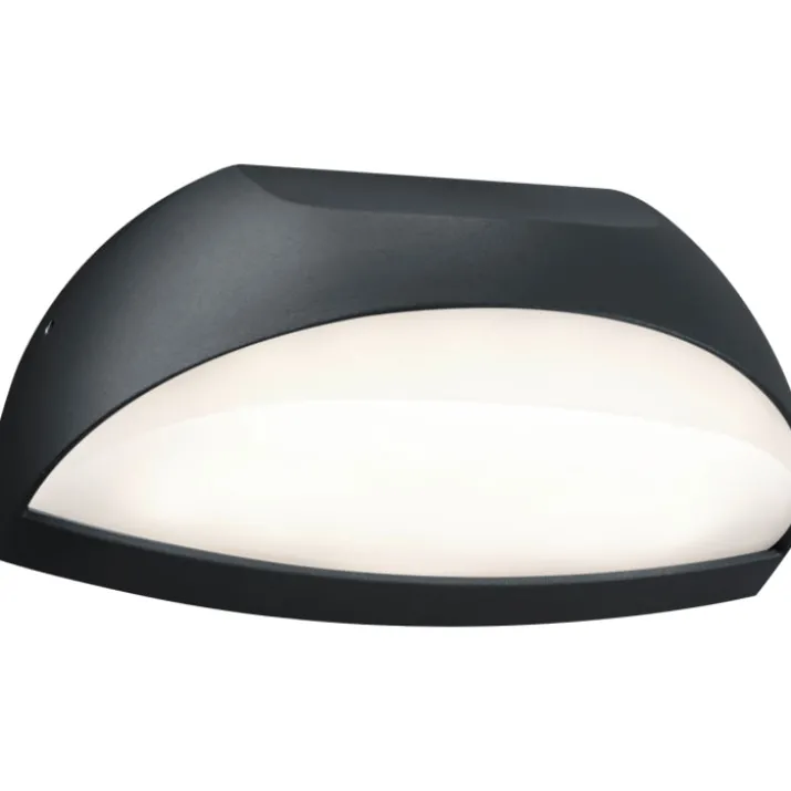 Trio Lighting Muga udendørs væglampe med husnummer, antracit