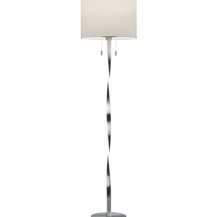 Trio Lighting Nandor gulvlampe, stål