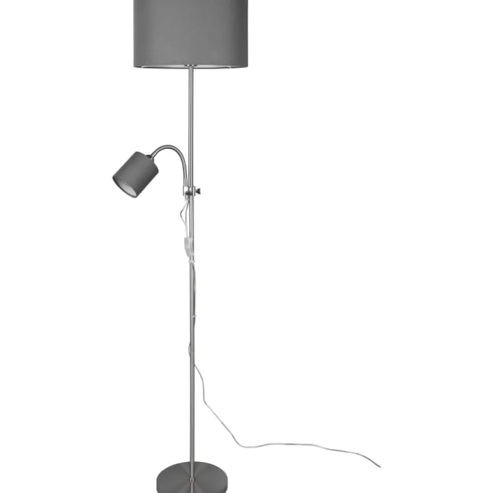 Trio Lighting Owen gulvlampe, grå