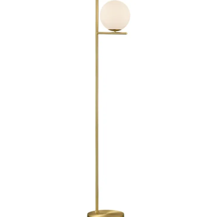 Trio Lighting Pure gulvlampe, messing