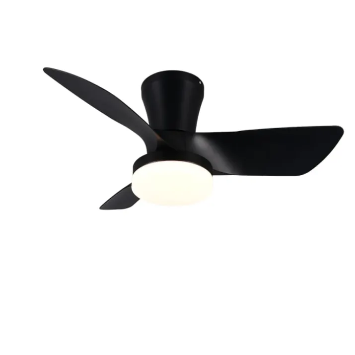 Trio Lighting Randers loftventilator med lys, sort