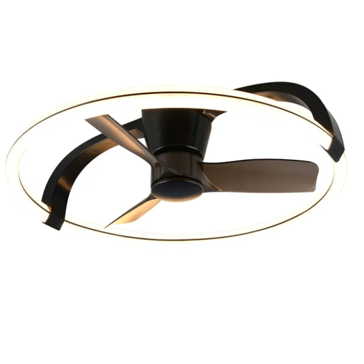 Trio Lighting Stockholm loftventilator med lys, sort