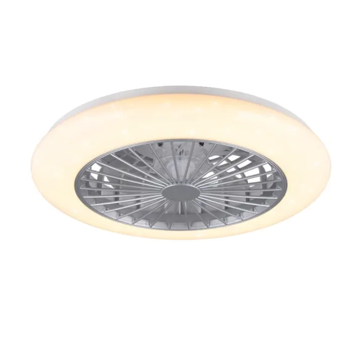 Trio Lighting Stralsund loftventilator med lys, titanium