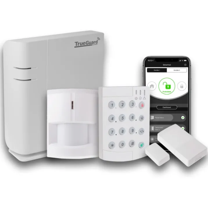 TrueGuard Smartbox Alarm startpakke med dyreimmun bevægelsessensor