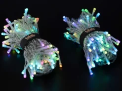 Twinkly udendørs lysgardin, 210 farvede + hvide lys, 1x2,1 meter