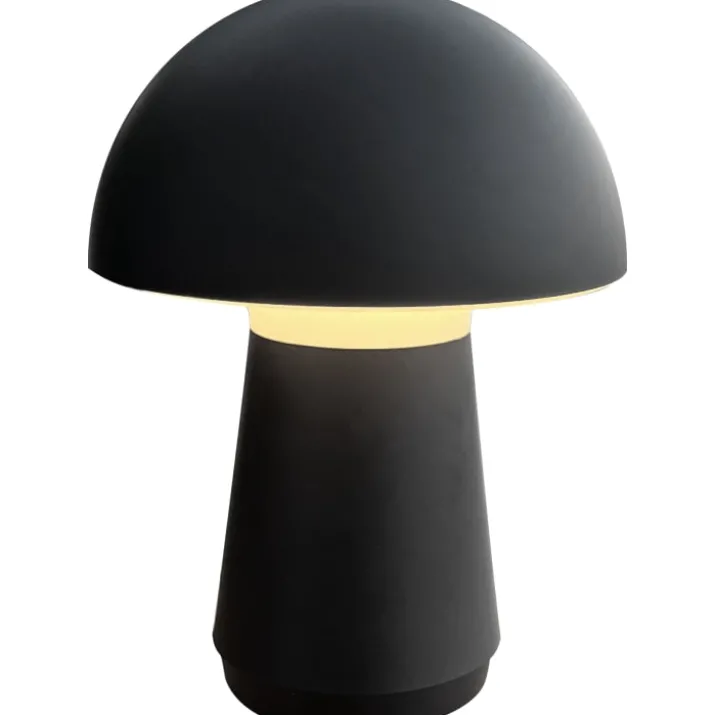 Veli Line genopladelig bordlampe, sort