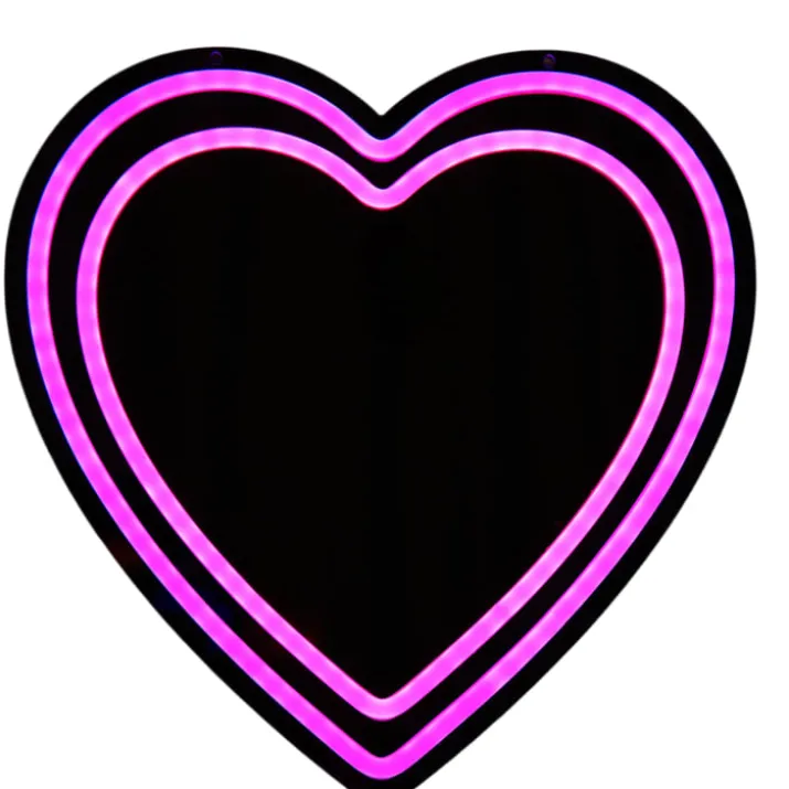 Veli Line Hjerte neon spejl