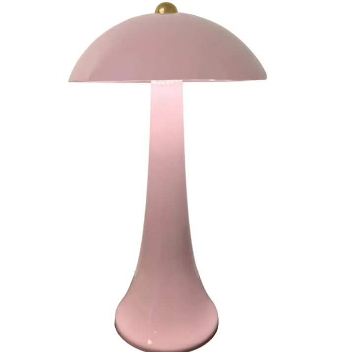 Veli Line Smooth Touch genopladelig bordlampe, lyserød