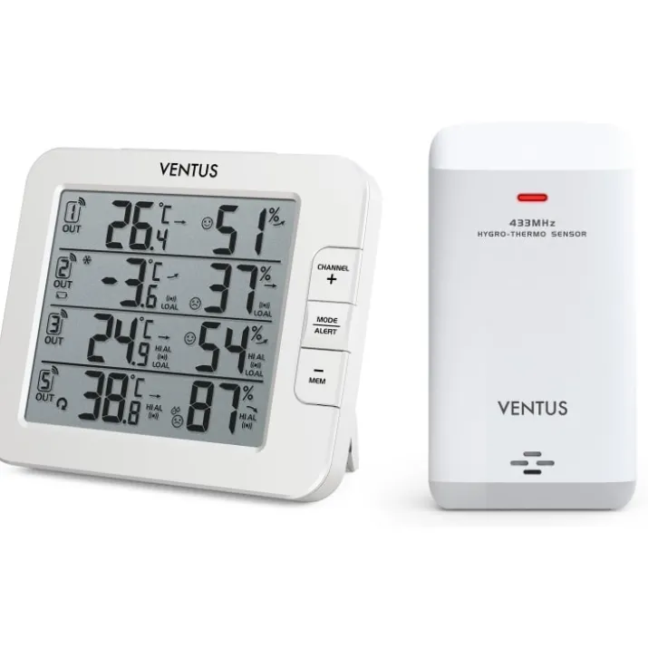 Ventus vejrstation W210, sensorer