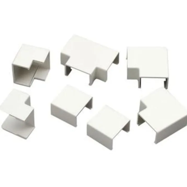 Vinkelsæt for kabelkanal, hvid, 16x10 mm