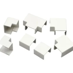 Vinkelsæt for kabelkanal, hvid, 9x5 mm