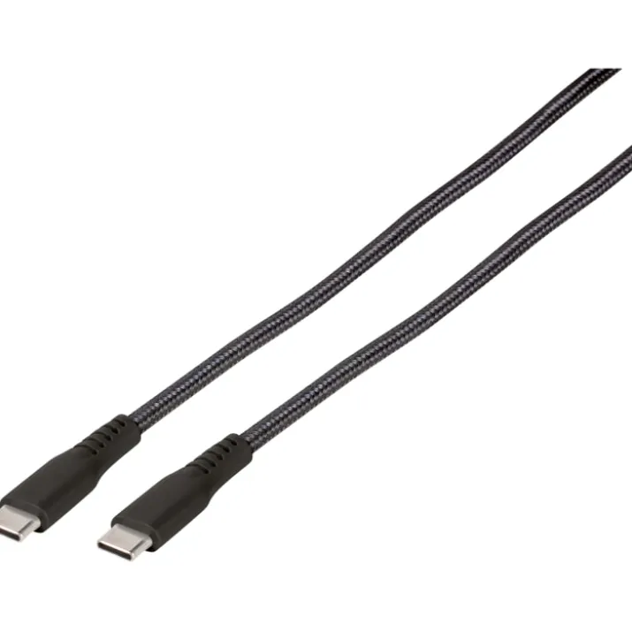 Vivanco kabel USB-C til USB-C sort, 1,5 meter