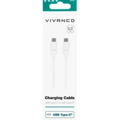 Vivanco ladekabel USB-C, 0,5 meter