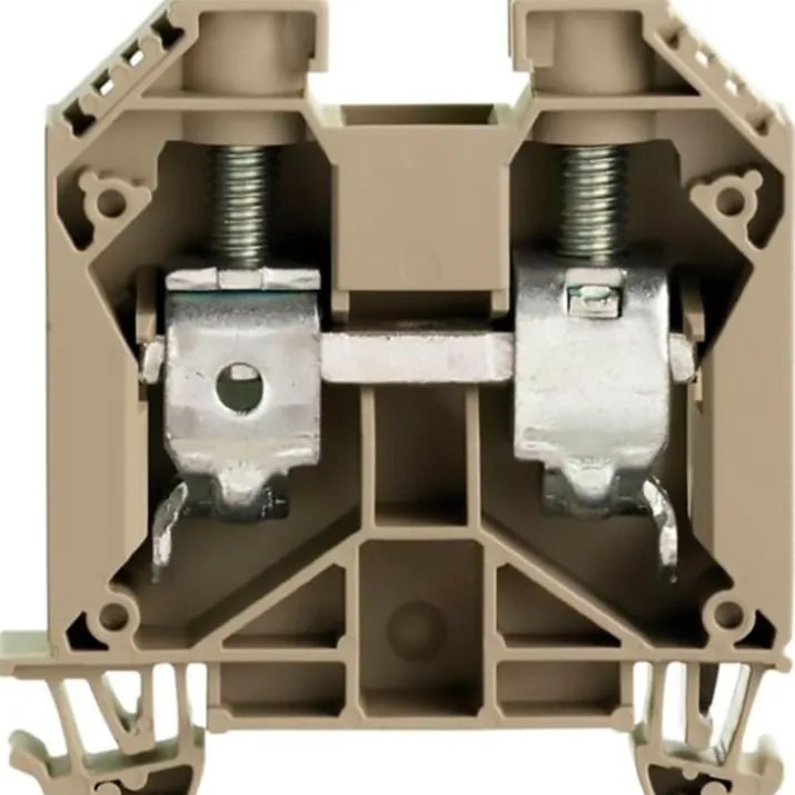 Weidmüller WDU gennemgangsklemme, beige, 35 mm²