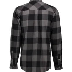Westborn skovmandsskjorte, mørkegrå/sort, str. 2XL