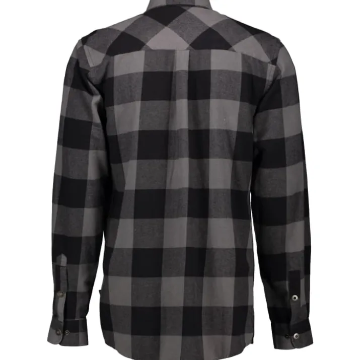 Westborn skovmandsskjorte, mørkegrå/sort, str. 2XL