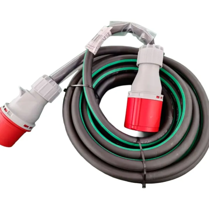 Wexim CEE Alucab-Flex kabelsæt, 5G6 mm², 400V/32A, 10 meter
