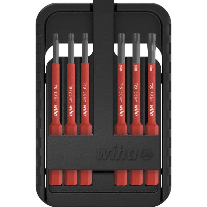 Wiha bitsæt med 6 SlimBit, Torx