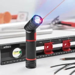 Wiha lommelygte med LED, laser og UV-lys