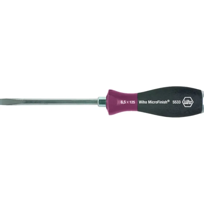 Wiha MicroFinish lige kærv skruetrækker, 6,5mm