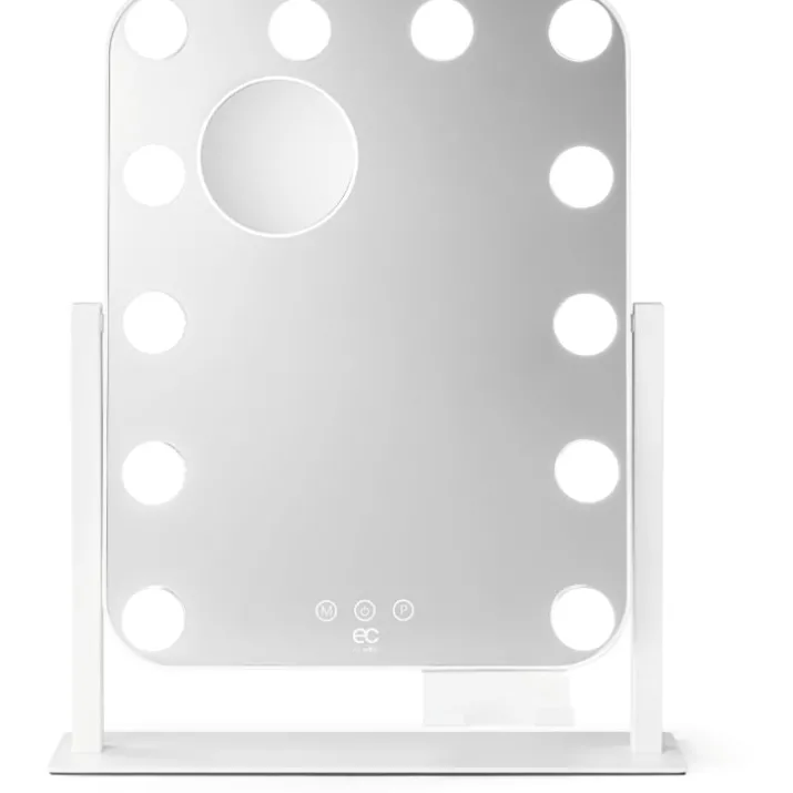 Wilfa EC Shine MI3W-D29 makeup spejl med lys, 35x43,8 cm, hvid