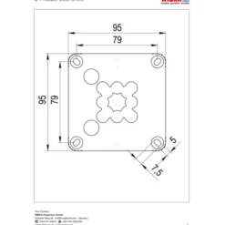 Wiska Combi 407 forgreningsdåse, 95x95x60 mm
