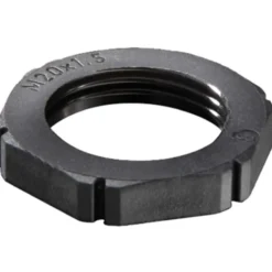 Wiska møtrik, M25x1,5, 6 mm, sort