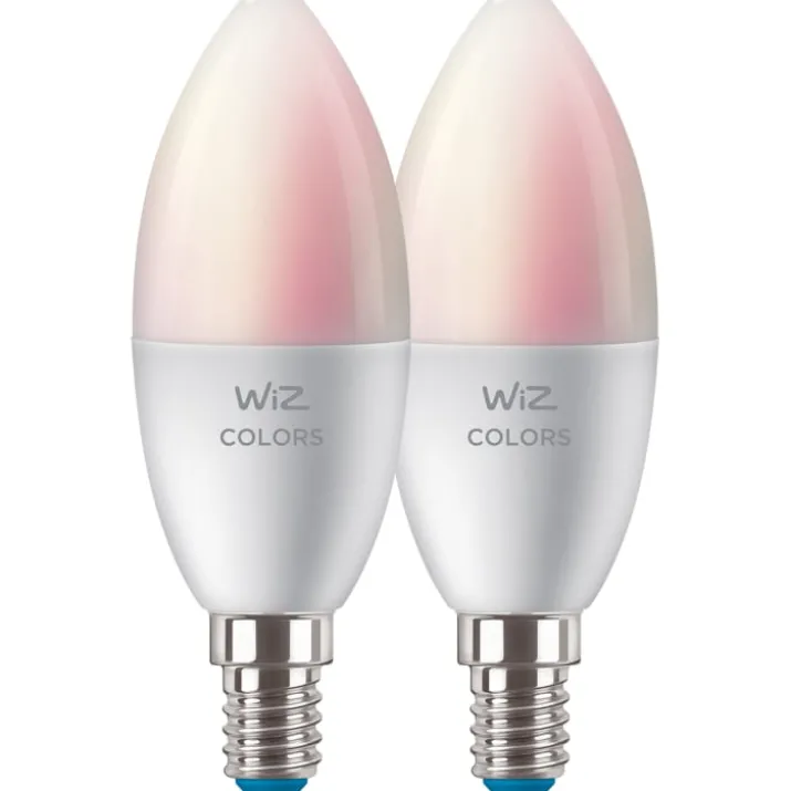 Wiz E14 kertepære, 2200K-6500K, 4,9W, 2-pak