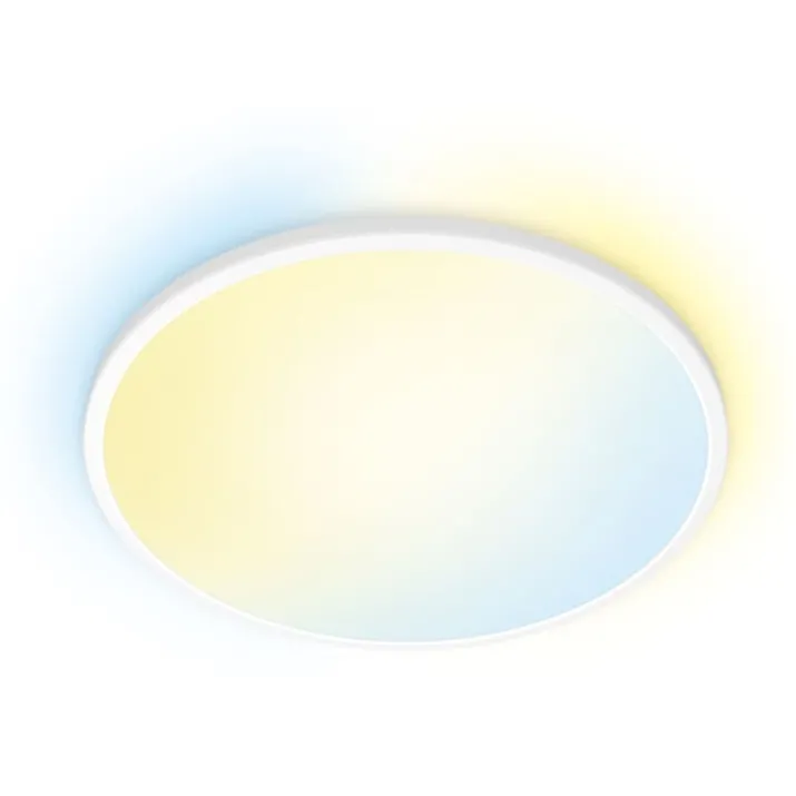 Wiz Superslim plafond, justerbar hvid, hvid, Ø24 cm
