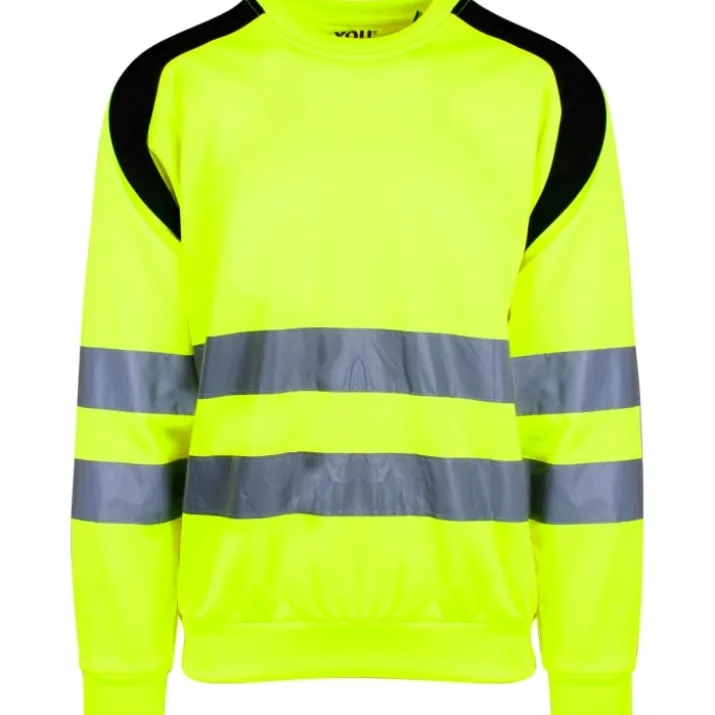 YOU Århus sweatshirt, hi-vis gul, str. 2XL